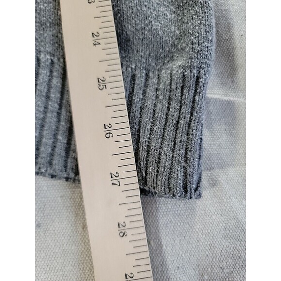 Oscar De La Renta Sweater Mens L 1/4 Zip Pullover Gray Preppy Casual Soft Knit - Picture 11 of 12